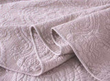 100% Cotton Embossed Lavender Bloom Haven Coverlet Bedspread Set V745-MMPAC061124Q13U