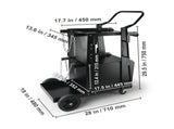 Welding Cart, 2-Tier Heavy Duty Welder Cart with Anti-Theft Lockable Cabinet, 265LBS Weight V952-ECDCHJTC265LB8FATV0