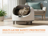 Rooster Farms Smart Cat Litter Box Automatic WiFi Self Cleaning Tray 68L V238-SUPDZ-42286923219024