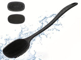 Body exfoliating long handle shower brush, gentle exfoliating body scrub, easy to clean, rich foam, V1106-DSZ-001-001