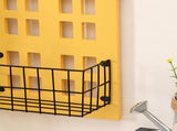 Wall Storage Shelves Hand Made Wood House Shape Wall Mounted Shelf for Bedroom Living Room Yellow V1294-YM0716-3115220072911