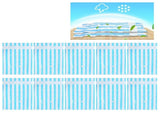 10Pcs/Set 12C Vacuum Storage Bag Space Saving Compressed Bag with 3.5cm Thread Air Inlet 70 x 100 cm V1294-YM0721-3113200209812
