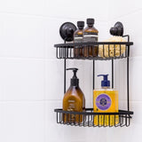 Double Corner Shelf Removable Suction BLACK V274-HA-KL-23743-B