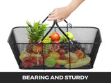 Shopping Baskets with Handles, 12PCS, Metal Shopping Basket, Portable Wire Shopping Basket, V952-GXSBSJSGWLGXVOLJBV0