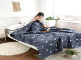Aloe Vera Summer Quilt with Machine Washable Design, Lightweight Air Conditioning Blanket for Double V1192-AZ-W-21671