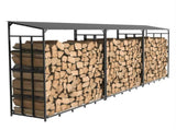 Heavy Duty Firewood Log Rack Large Storage Holder Shed Rack Outdoor Garden Yard V767-CHJ-Z83-V1