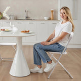 VEVOR 4 Pack Folding Chairs, Foldable Plastic Chairs with Heavy Duty Metal Frame, Portable Folding V952-JSZDYSLJS4BZEBN6X001V0