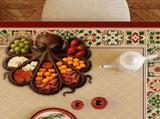 Octopus Charcuterie Board Platter Wood Cheese & Meat Serving Platter, Kraken Design Tray for V1366-AZ2-W-24794