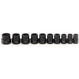 11 pcs 9.5Mm Impact Bolt Extractor Tool Set With Toolbox V1188-MS-227-1225