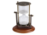 15 Minutes Metal Rotating Sand Glass Timer Clock Hourglass Table Ornament Home Decor Gift V1294-YM0901-JYB02030