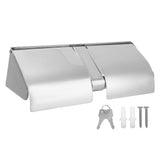 Toilet Paper Holder 304 Stainless Steel Wall Mounted With Lock and Cover Waterproof Bathroom Roll V1294-YM0716-3117220172511