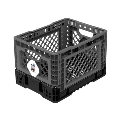 25L Smart Foldable Stackable Crate Tool Collapsible Storage Box - Charcoal V274-FT-IG-25LCR-CBK