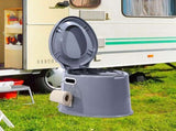 6L Camping Toilet Outdoor Portable Potty ID0411-GR
