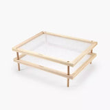 Set of 2 Stackable Wood Pasta Herb Drying Rack, Food Dryer Stand with Net for Drying Seeds, Herb, V1192-AZ-W-12085