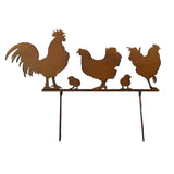 Chook Family Garden Stake 70cm V637-03826STK