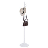 Assembled Wooden Coat Hat Stand Tree Jacket Cloth Vertical Hanger Rack 8 Hooks V1294-YM0901-JY16471-01