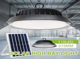 Solar Power Outdoor UFO LED High Bay Light 300W Black for Shed Garage Shop V178-59185