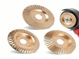 3PCS Wood Carving Disc, Upgrade Angle, Multi-Shape Grinding Wheel Set, Fast Wood Removal & Shaping V1366-AZ2-W-11642