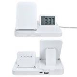 3 in 1 LCD Digital Alarm Clock with Phone Earphone Wireless Charger USB Powered for Home Office V1294-YM0523-3115210213311