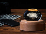 Music Box 3D Crystal Music Boxes,Luminous Rotating Ball Musical Box Dimmable,Music Box Gift for V1263-JX-1844