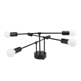 LED Flush Mount Ceiling Light Fixture Iron Art Modern 6 Light E26 Bulbs Chandelier for Bedroom V1294-YM0901-3119240122711