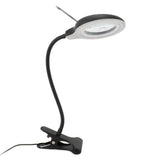Clip On Magnifying Glass with Light Iron and PP Adjustable LED Magnifying Desk Lamp for Soldering V1294-YM0706-3117230248311