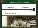 Jingle Jollys Christmas Garland Hook Hanger Wreath Fits 85-125CM Door No Drill XM-F-HOOK-GAR-110-BK