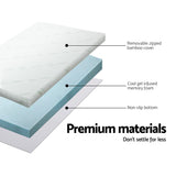 Giselle Bedding Memory Foam Mattress Topper Cool Gel 8cm Double MATTRESS-TOP-C-GEL-8-D