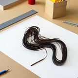 Durable Coffee Plastic Rattan for Furniture Repair and Craft Making - Flexible, Weather-Resistant V1192-AZ-W-28276