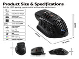 SOLAKAKA Wireless MMO Gaming Mouse 16 Buttons Bluetooth 24000 DPI RGB XFF3-MSSM809P-BK