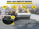 Geotextile Fabric, 3.8 x 15.2 m 3.5oz Woven PP Driveway Drain Cloth with 600lbs Tensile Strength, V952-BZTGB125X50PE01SYV0