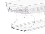 Double Layer Soda Can Organizer Automatic Rolling Transparent Beverage Can Storage Organizer for V1294-YM0626-3118220339411