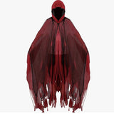Halloween Adult Horror Hooded Tattered Cloak! Witch Zombie Reaper Cosplay Robe, Party Ghost V1232-PFDP-001