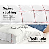 Giselle Bedding 5cm Bamboo Pillowtop Mattress Topper 1000GSM Mattress Pad for Back Pain Relief TOPPER-BAM-D