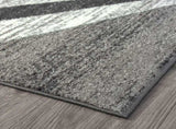 Adore Geometric Textural Rug - Grey - 200x290 V262-LGH2002902301GRE