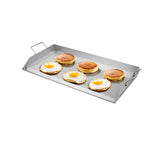 Stainless Steel Griddle, 32x16 inch Universal Flat Top Rectangular Plate, Gas Grill Griddle for BBQ V952-DCJPBXG3217INLUP8V0