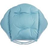 Chair Cushion with Backrest Waterproof Velvet Cover for Garden Straw Rattan Chair, Blue, 40 x 52cm V1237-ZY-528-013