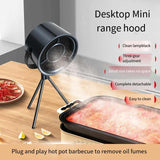 White Portable Retro-Style Desktop Air Purifier with Tripod Stand V888-ELOSUNG16443