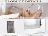 Crystal Vanity Mirror 80CM LED Bluetooth Magnifying V178-66828