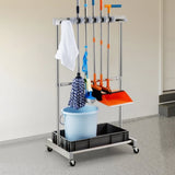 VEVOR Garden Tool Organizer, 10 Slots with Hooks, Yard Tool Tower Rack with Wheels for Garage V952-CKGJSNJJSJSSTJEMHV0