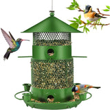 27Cm Hanging Bird Feeder, Outdoor Waterproof Hummingbird Lantern Feeder, 2.5L Weatherproof Large V1188-MS-227-2185