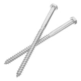 2-Pack Lag Screws Carbon Steel with Weather-Resistant Coating for Decking and Wood Construction V1369-AZ3-W-14287