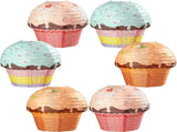 6 Pieces 12 Inches Large Candyland Cupcake Party Decoration Halloween Donut Lanterns Ice Cream Decor V1259-DP01-A-5557