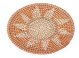 Round Grass Wall Ornaments 35cm Diameter Hand Knitting Hanging Woven Wall Baskets for Living Room V1294-YM0703-3115230050711