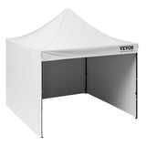 Pop Up Canopy Tent Outdoor Gazebo Tent 10x10FT with Sidewalls & Bag White V952-DCSYPBS1010FTGMH8V0