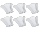 6Pcs European Modern Chandelier Fabric Lampshade Wall Lamp Cover Light Fittings White V1294-YM0901-3119200094111