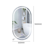 EMITTO LED Wall Mirror Oval Anti-fog 60x100cm DECO1012-60X100