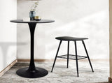 Levede 2x Round Bar Table Pub Tables Black CH1103-2-BK