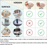 2mm Thick Clear Table Cover Protector 36 x 60 Inch, Plastic Table Cover Rectangle, PVC Clear Table V1258-DP02-C-1460