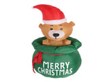 1.5m Christmas Inflatable Lovely Bear in Gift Bag with LED Light Yard Decoration Christmas Bear Blow V1294-YM0901-3115230113111